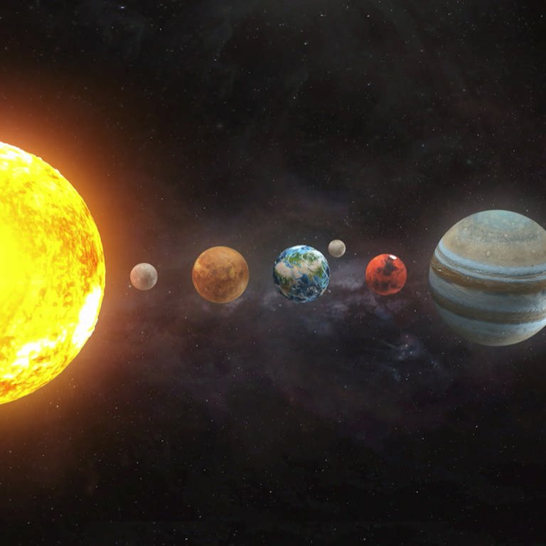 Sonne mit Planeten