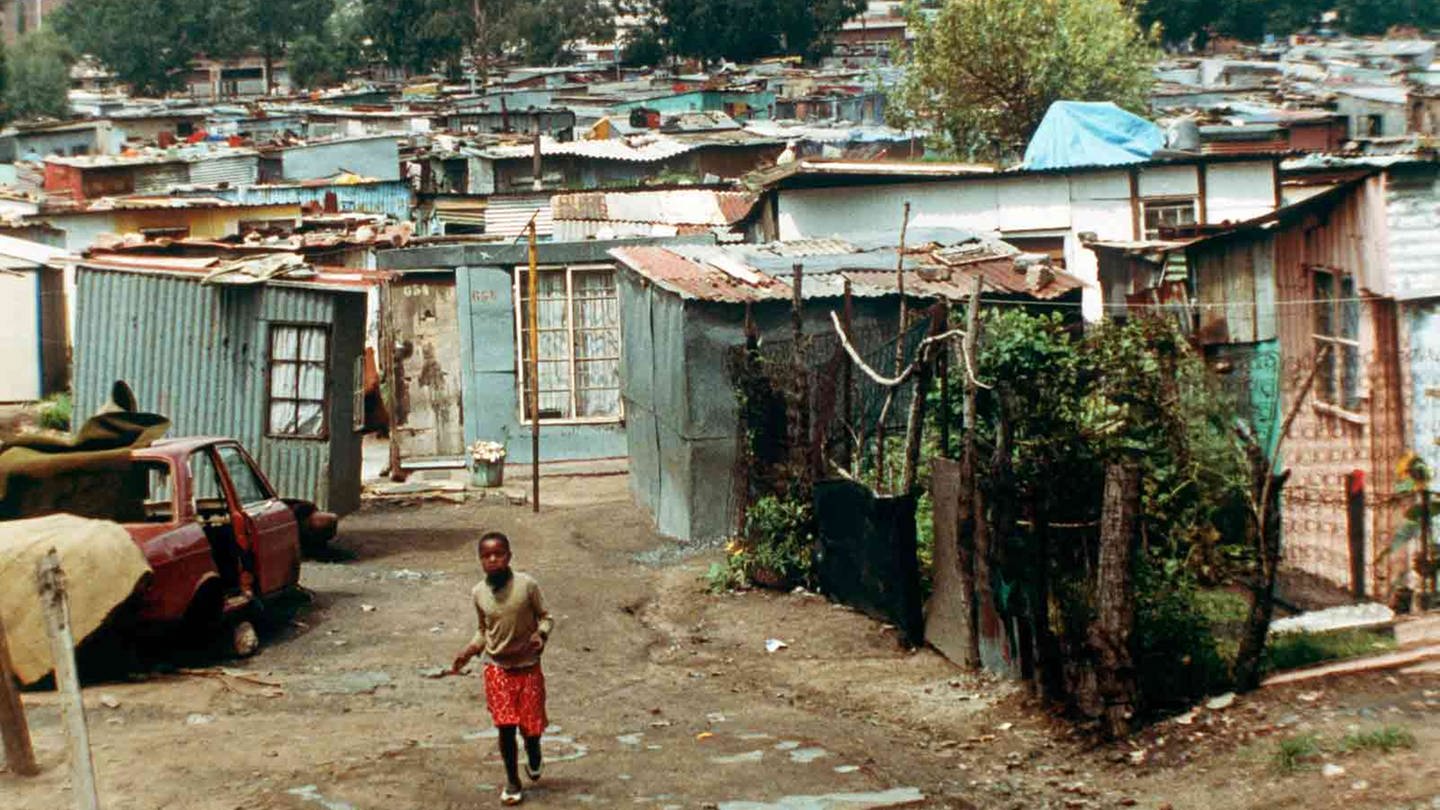 Township bei Johannesburg, 1991 (Foto: dpa Bildfunk, Picture Alliance)