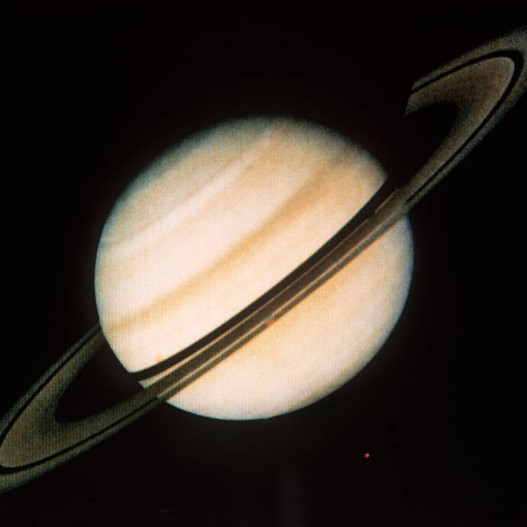Satellitenaufnahme des Planeten Saturn (Foto: dpa Bildfunk, Picture Alliance)