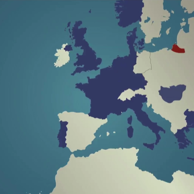 Grafik-Karte der NATO Staaten. (Foto: SWR, WDR #kurzerklärt)