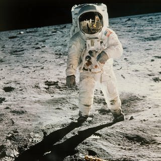 Edwin Aldrin auf dem Mond (Foto: picture-alliance / Reportdienste, dpa Bildfunk)