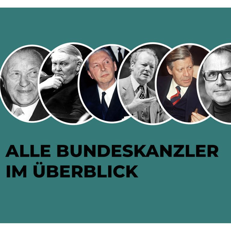 Bundeskanzler von 1949-heute (Foto: imago images, picture-alliance / Reportdienste, Picture Alliance/ Imago Images)